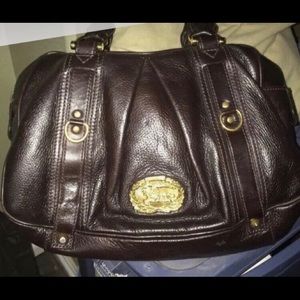 - Burberry Brown Leather Satchel
